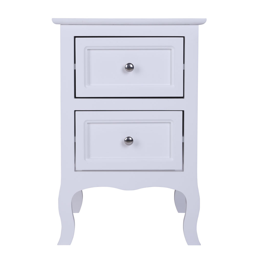 【Old Code：28731413】Country Style Two-Tier Night Table Large Size White