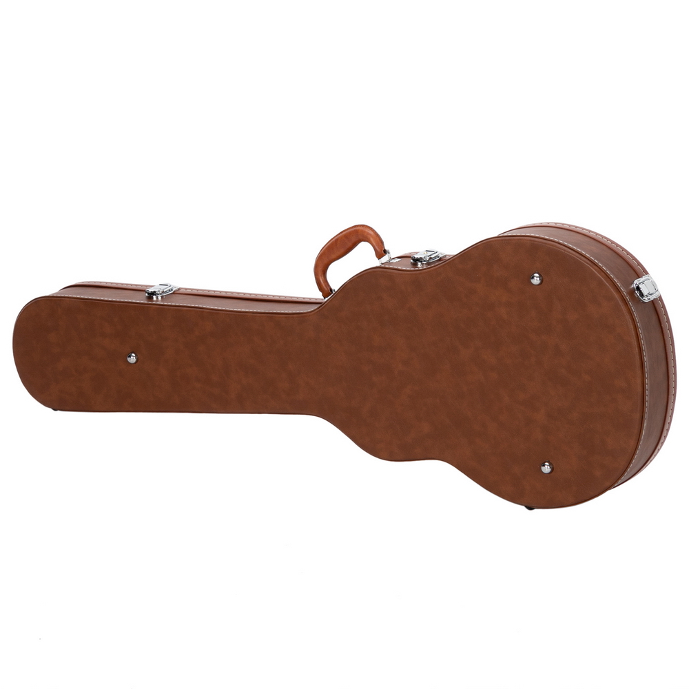 【Replace 13657298】 Hard-Shell Electric Guitar Case for GLP Style Electric Guitar Bulge Surface Brown
