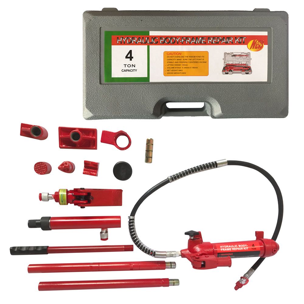 4 Ton Portable Power Hydraulic Jack Red